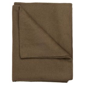 Solid Olive Green Wool 55