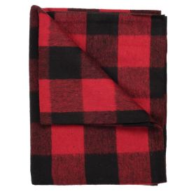 Plaid Red Wool 50
