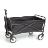 Compact Outdoor Folding Utility Wagon;  Black