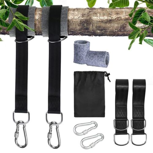 Tree Swing Hanging Straps Strong Hammock Chair Belts Kit Tree Swing Hanging Straps Strong Hammock Chair Belts Kit