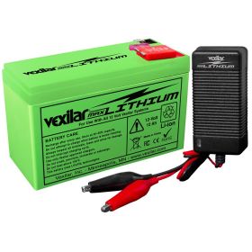 Vexilar 12V (Option: 12 AH MAX Lithium Battery w/V420L Rapid Charger)