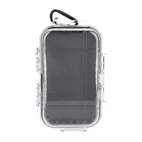 Outdoor Survival Shockproof Waterproof Storage Case Airtight Carry Box Container(Black) (Option: transparent)